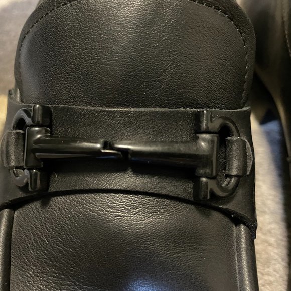 $850 Men\'s Salvatore Ferragamo Leather Loafers Gancini Bit Black 8.5D 41.5 EX!!! main image 7